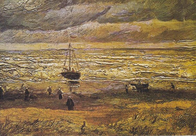 Vincent Van Gogh Scheveningen beach in stormy weather China oil painting art